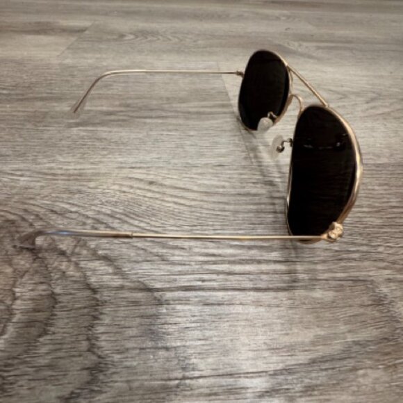 AQS Aviator Sunglasses Blue/Green lenses w Gold Rim main image 9